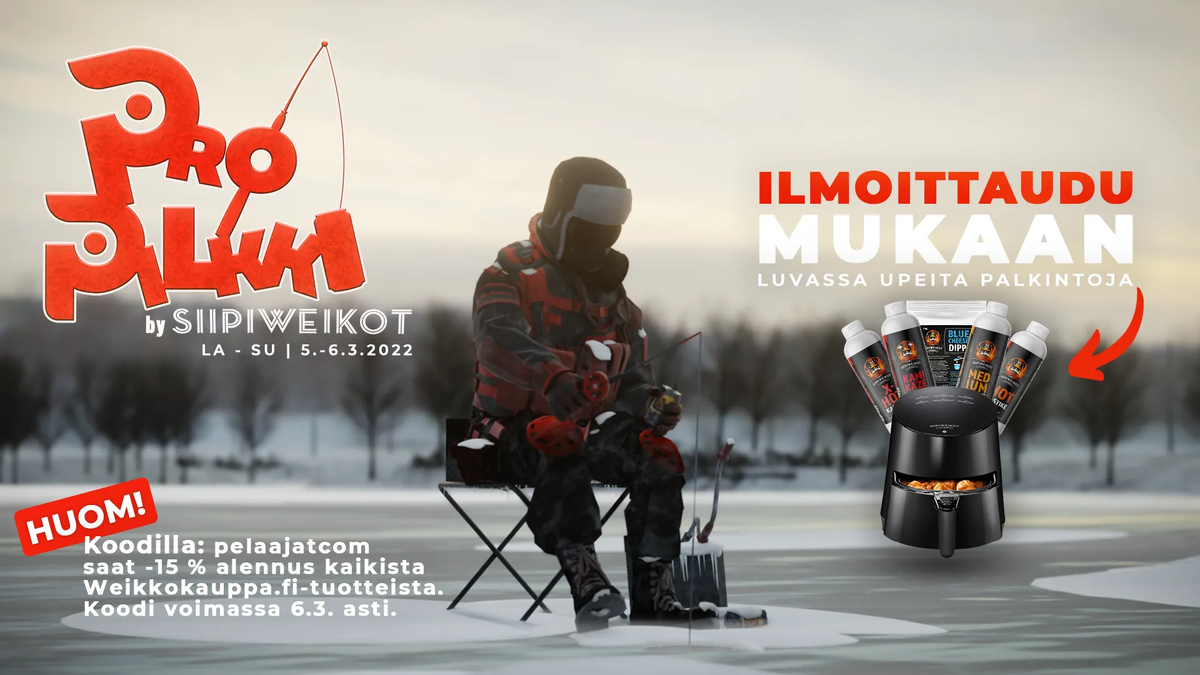 Kansikuva artikkelille: Pro Pilkki by Siipiweikot – Osallistu talven rentouttavimpaan turnaukseen!