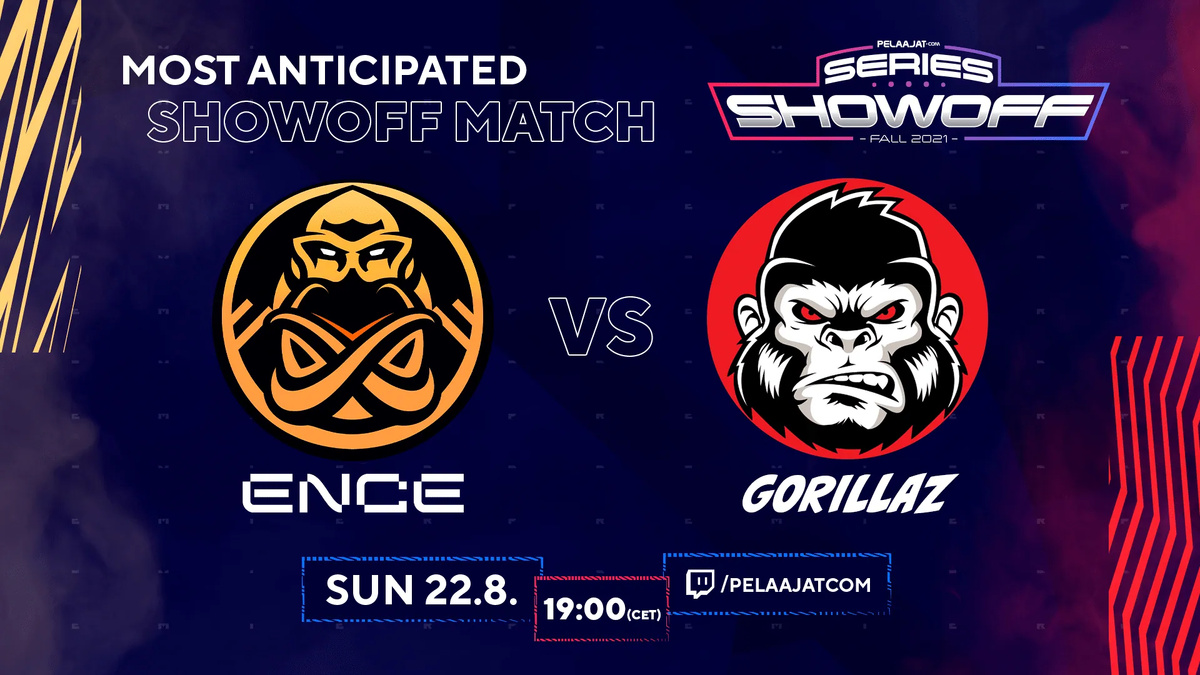 Kansikuva artikkelille: ENCE and GORILLAZ will clash in Pelaajatcom Series Fall Showoff!