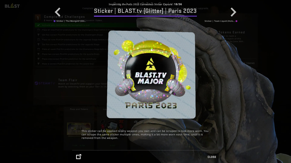Kansikuva artikkelille: CS:GO-majoreiden tarrat julkaistiin viimein – Tältä näyttää Aleksi Virolaisen nimikirjoitus ja ENCE:n logo Pariisissa