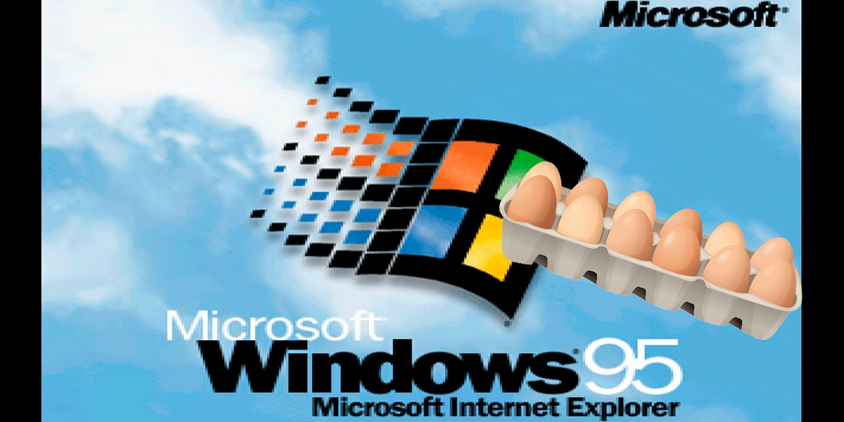 Kansikuva artikkelille: Windows 95 elää ja voi hyvin – lajittelee yhä kananmunia Saksassa