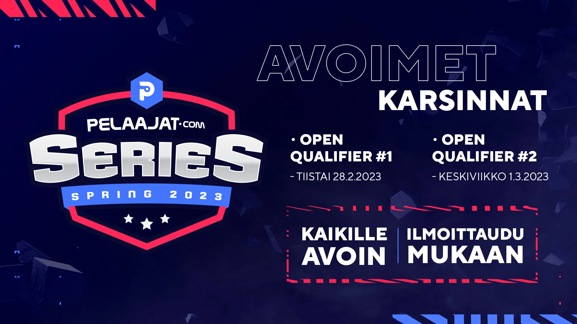 Kansikuva artikkelille: Vielä ehdit mukaan! Ilmoittaudu kaikille avoimeen Pelaajatcom Seriesiin ja nouse CS:GO:n huipulle
