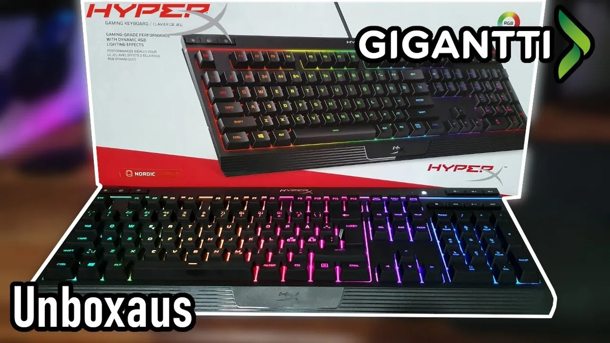 Kansikuva artikkelille: Unboxataan HyperX Alloy Core RGB näppäimistö!