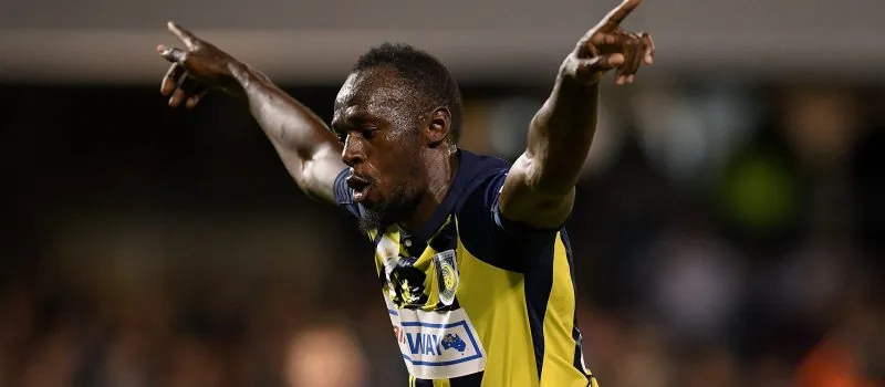 Kansikuva artikkelille: Usain Bolt loistaa nyt jalkapallokentillä