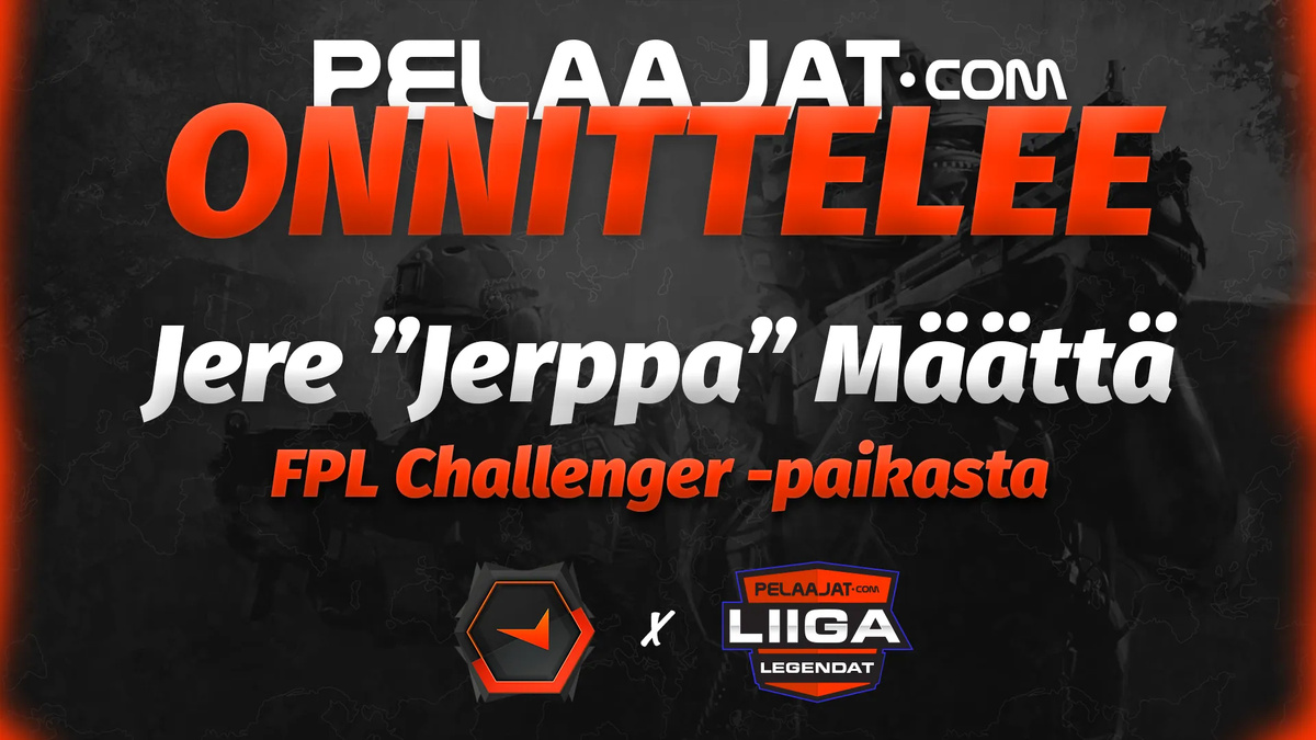 Kansikuva artikkelille: Ilouutisia Pelaajatcom Liigasta: Jere ”Jerppa” Määttä eteni FPL-haastajaliigaan!