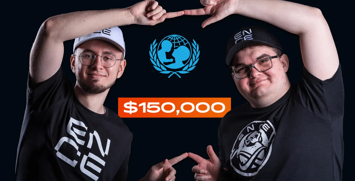Kansikuva artikkelille: CS:GO-huiput lahjoittivat voittopotteja $1,5M — ENCE:ltä upea suoritus ja iso raha Unicefille