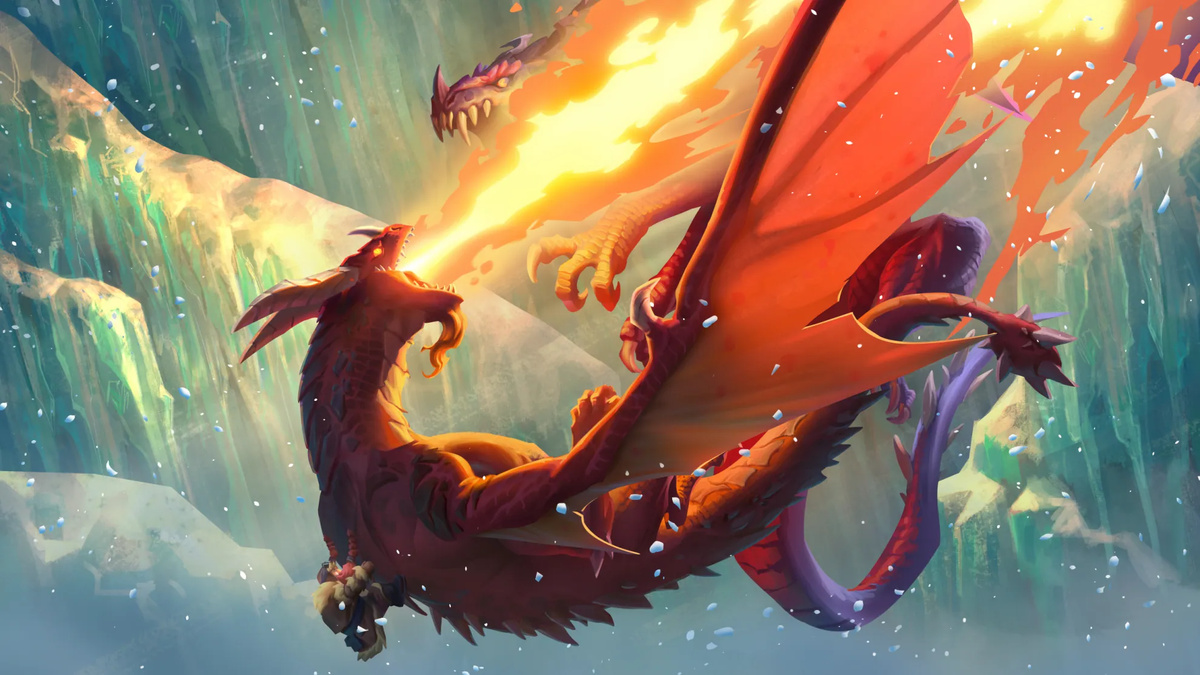 Kansikuva artikkelille: Lohikäärmeet valloittavat Hearthstonen – Uusi lisäosa aukeaa tänään!