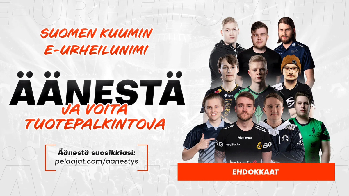 Kansikuva artikkelille: Kuka on Suomen kuumin e-urheilunimi? – Äänestä ja voita!