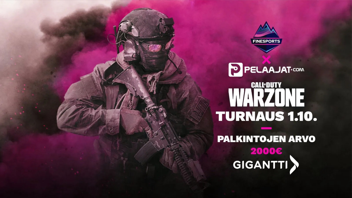 Kansikuva artikkelille: Pelaajatcom ja Finesports yhteistyöhön – Osallistu hermeettiseen Call of Duty: Warzone turnaukseen!