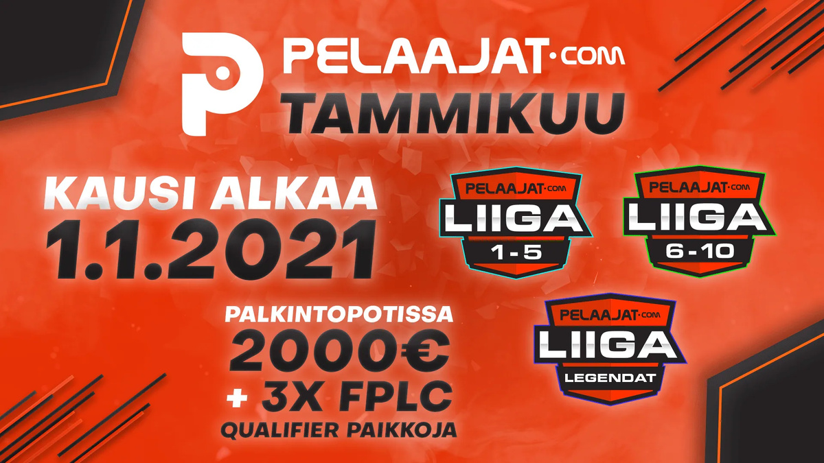 Kansikuva artikkelille: Uusi vuosi, uusi kausi Pelaajatcom Liigassa – Tammikuun palkintopotti 2000€