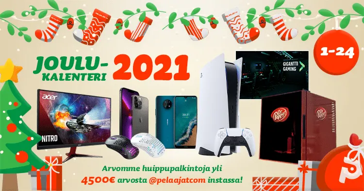 Kansikuva artikkelille: Pelaajatcom Joulukalenteri on täällä taas!